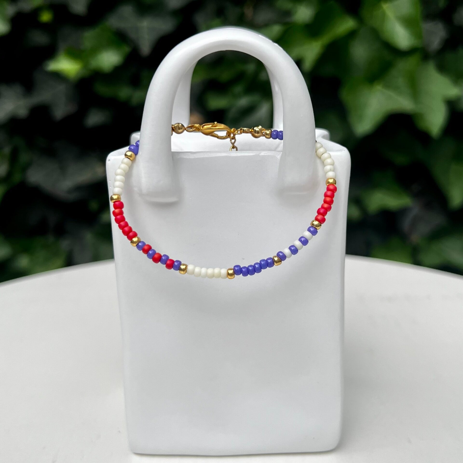 armbanden - zomercollectie/rood en paars