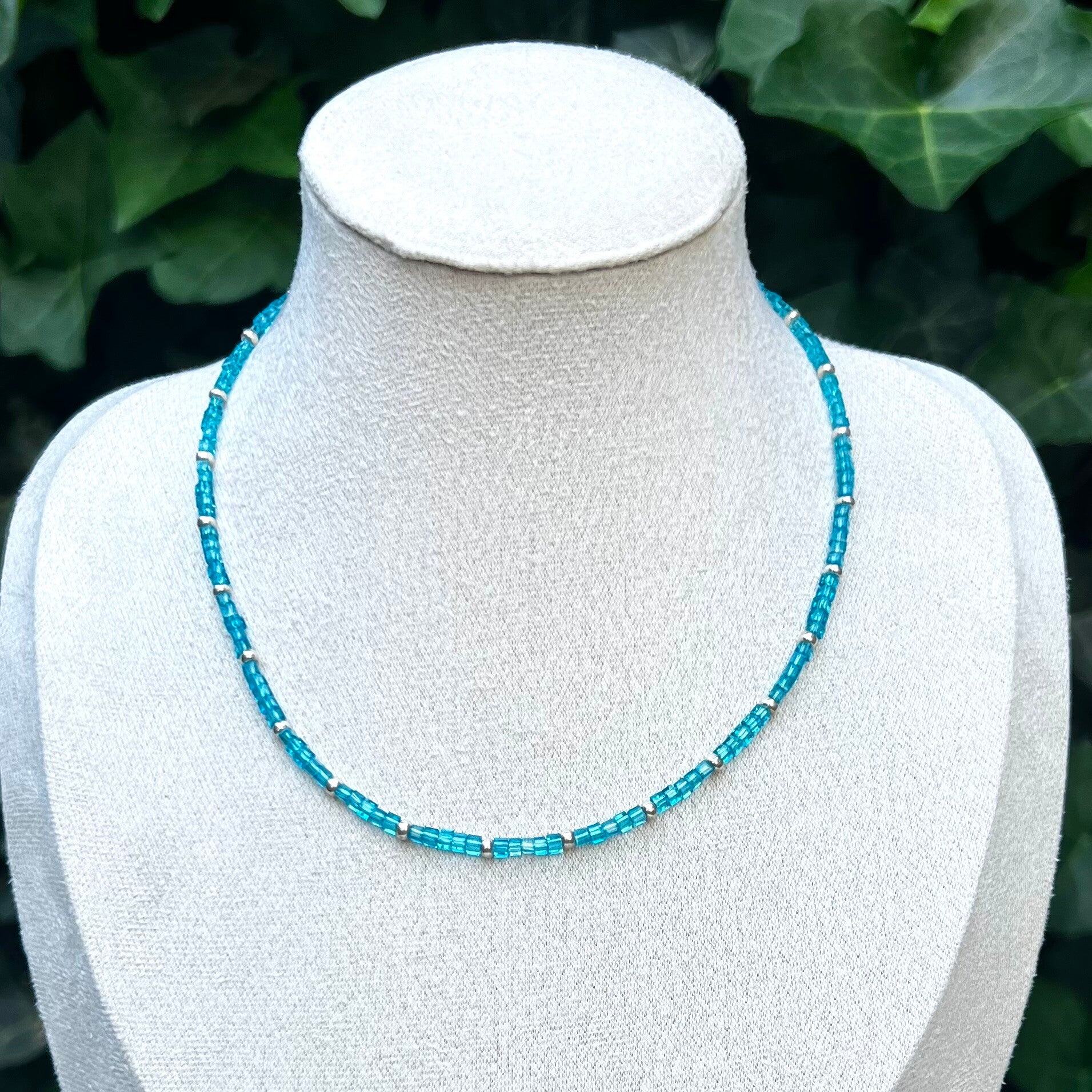 kettingen - zomercollectie/lichtblauw