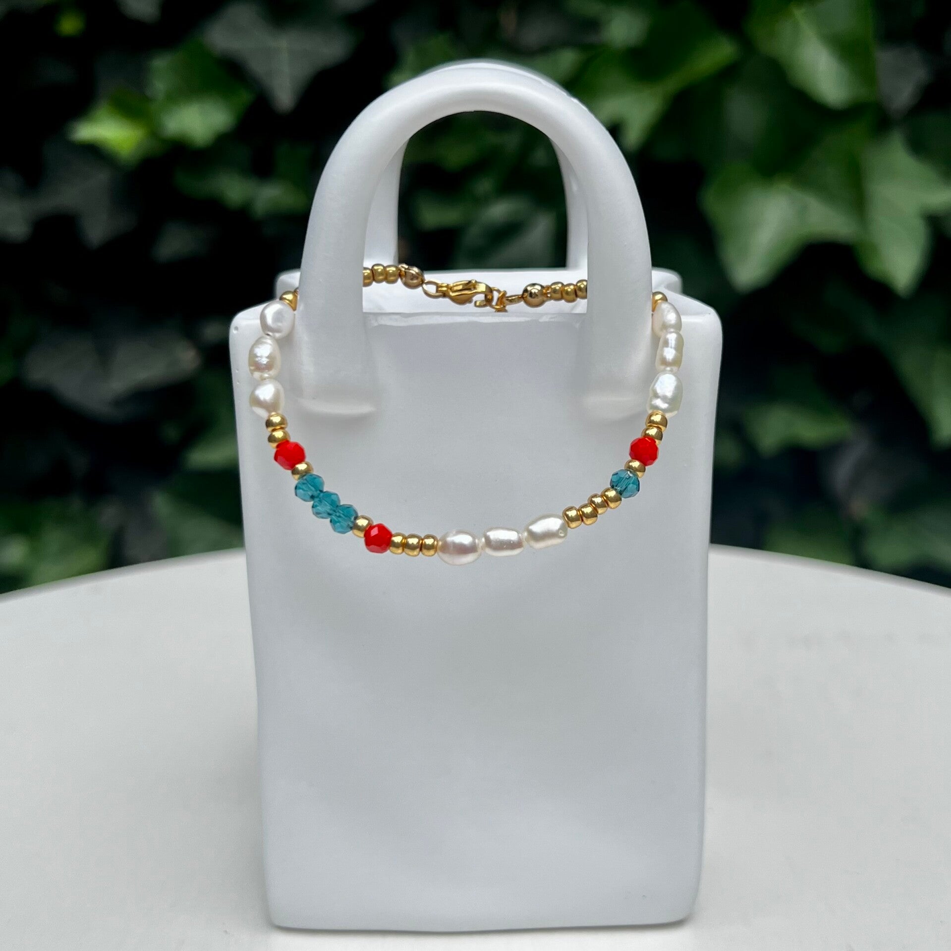 armbanden - timeless/blauw en rood