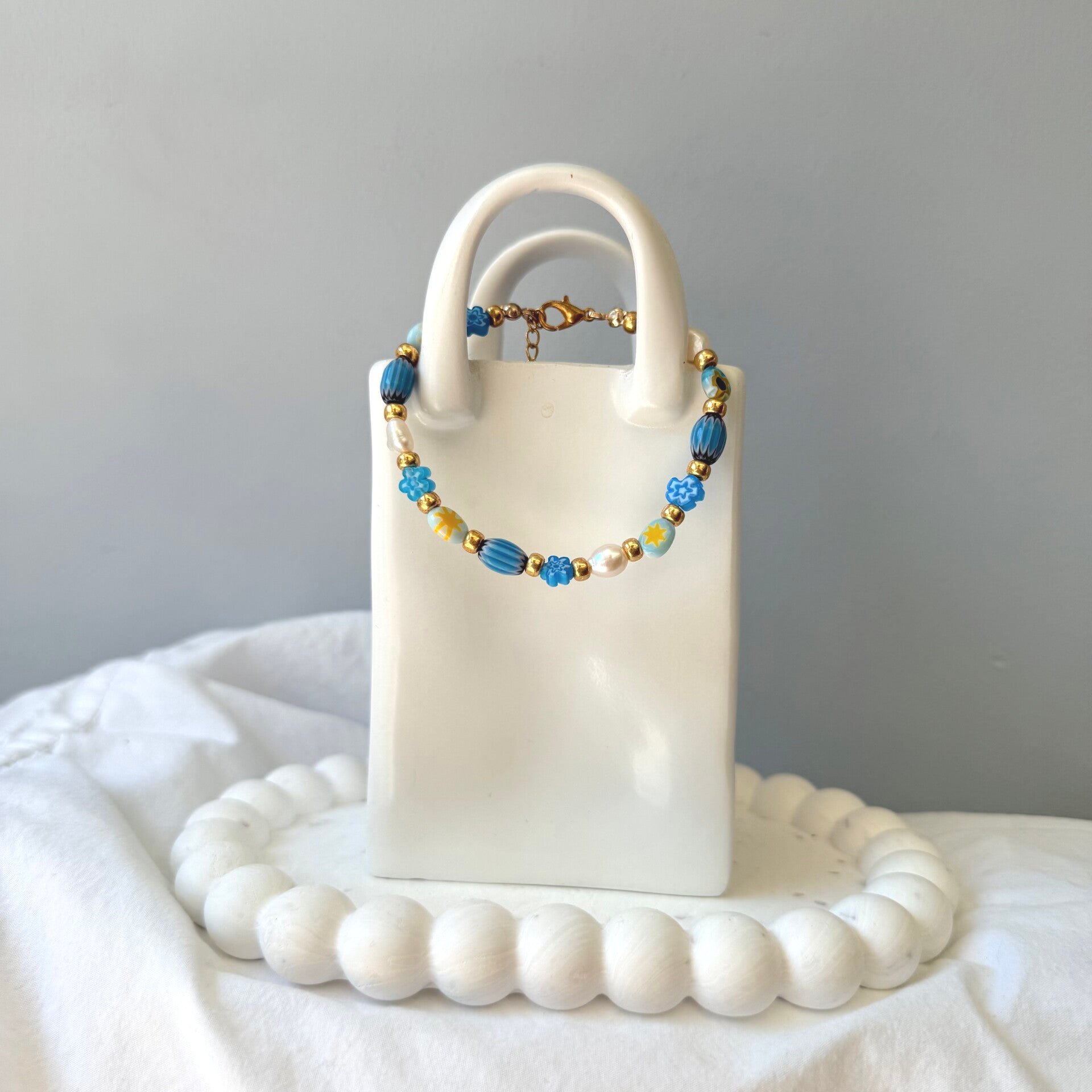 Armbanden - Dolce Vita Zonnegeel Helderblauw