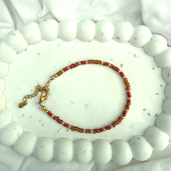 armbanden - zomercollectie/camelwarm rood goud