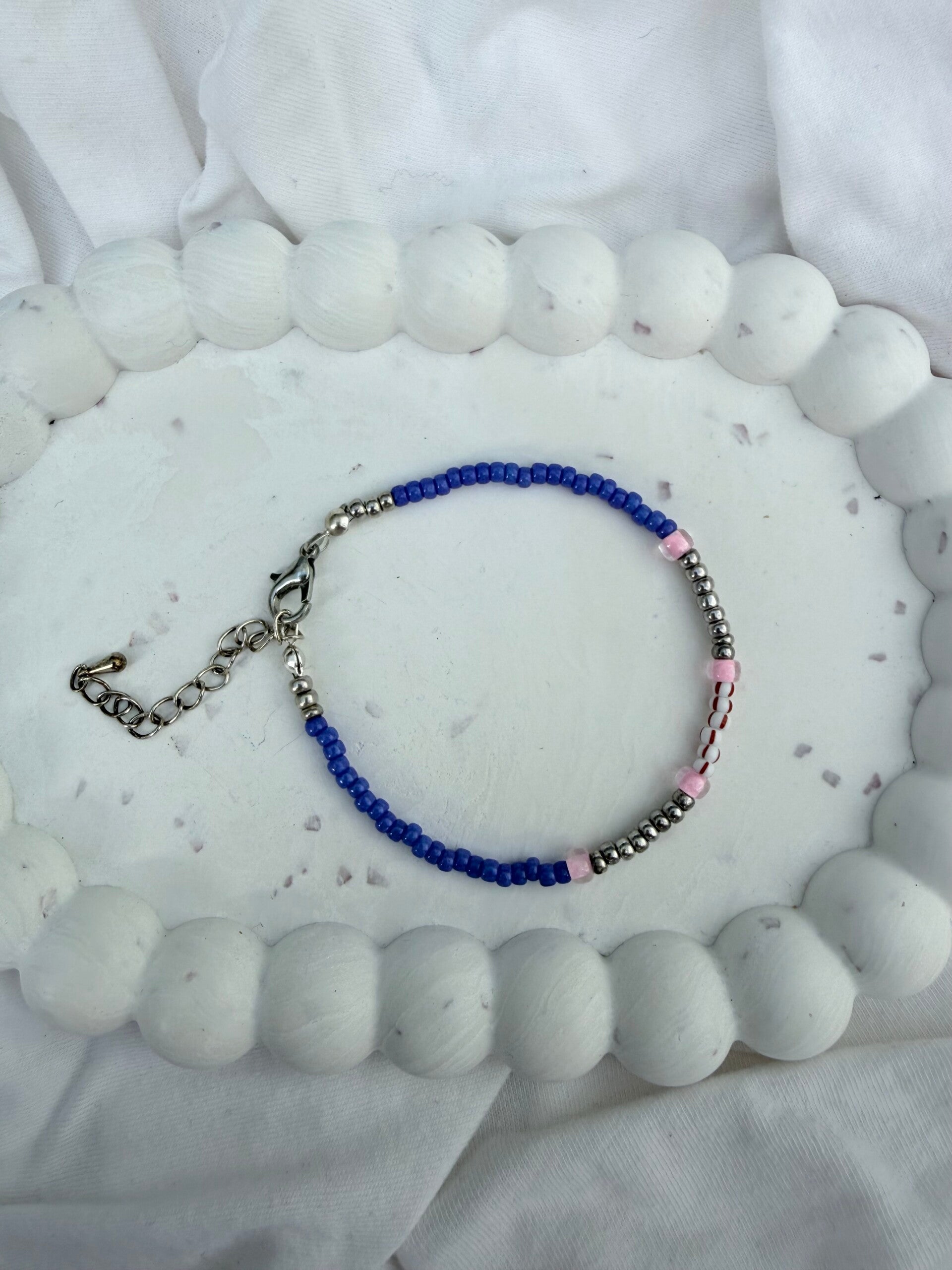 armbanden - zomercollectie/paars roze zilver