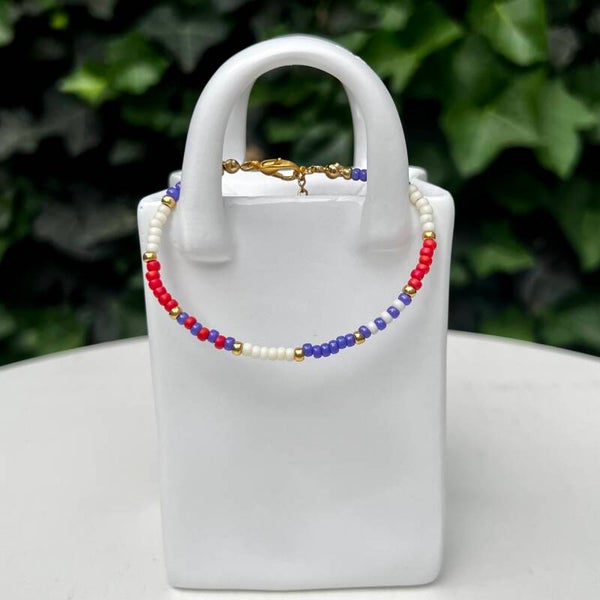 armbanden - zomercollectie/rood en paars