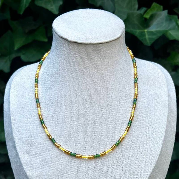 kettingen - zomercollectie/geel en groen