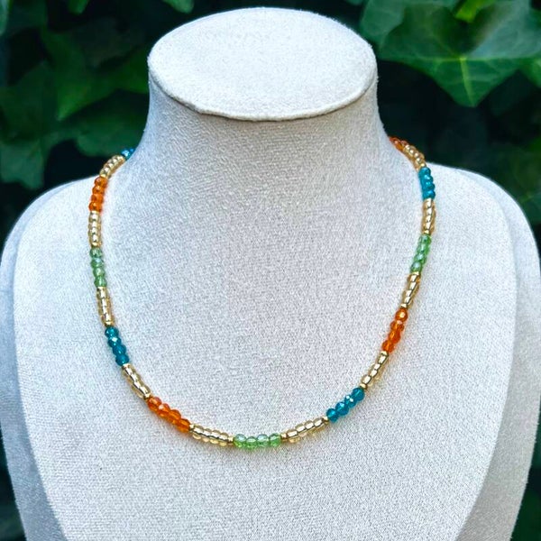 kettingen - zomercollectie/multi en goud