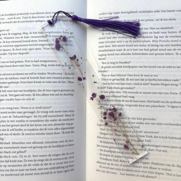 Epoxy - Blossems / paarse minimalist