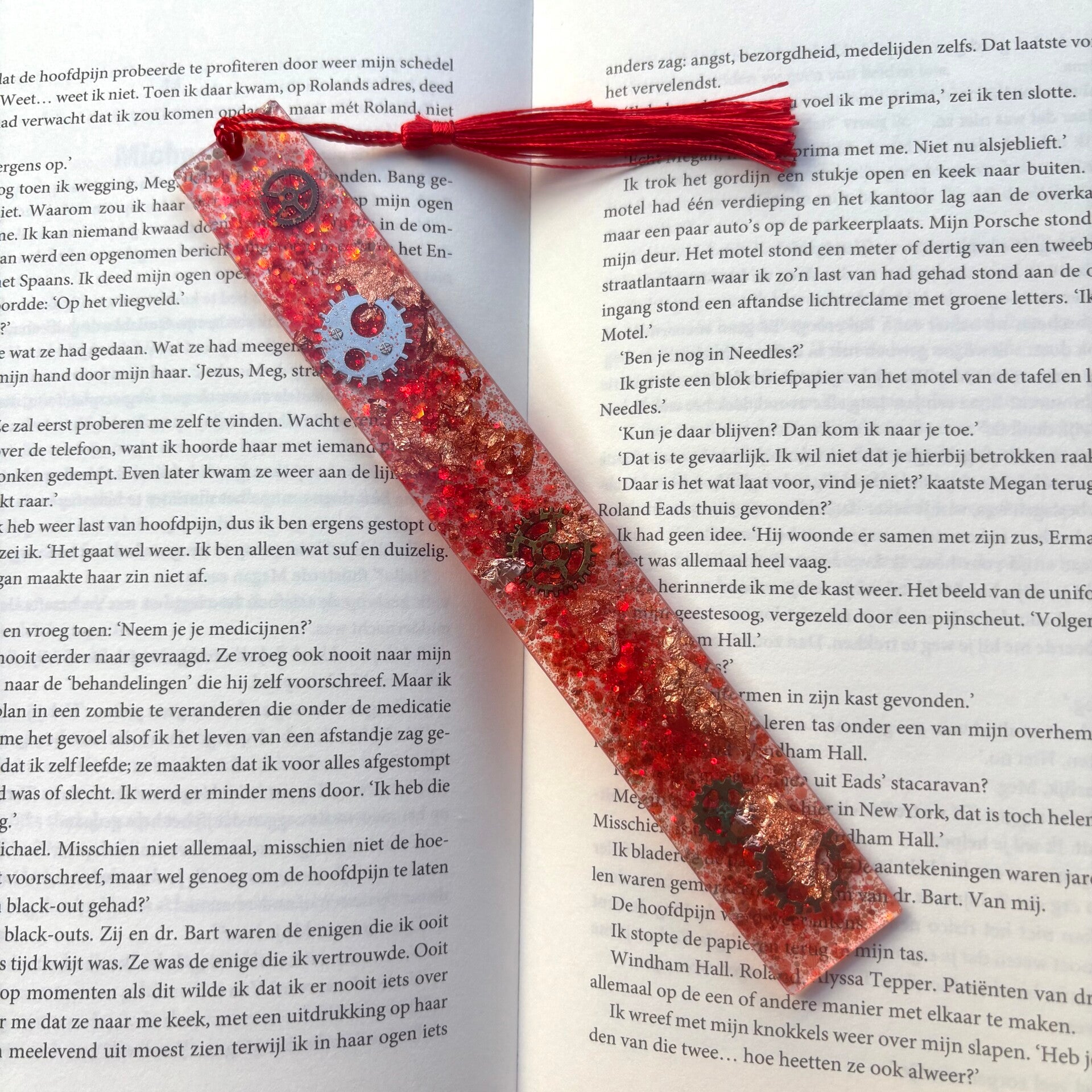 Epoxy - Glitter bomb / oranje en zilver