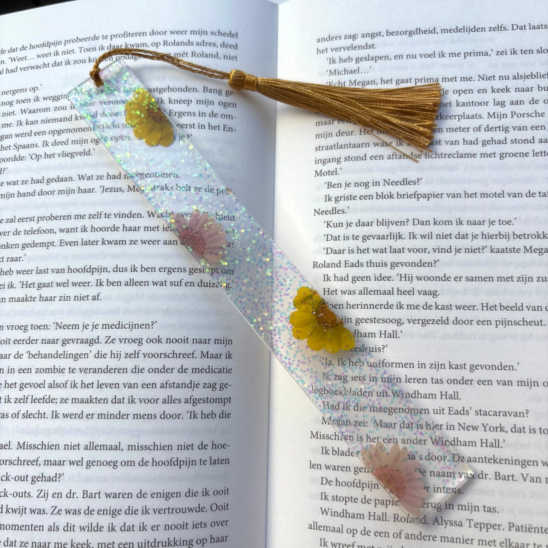 Epoxy - Blossems / beige en roze