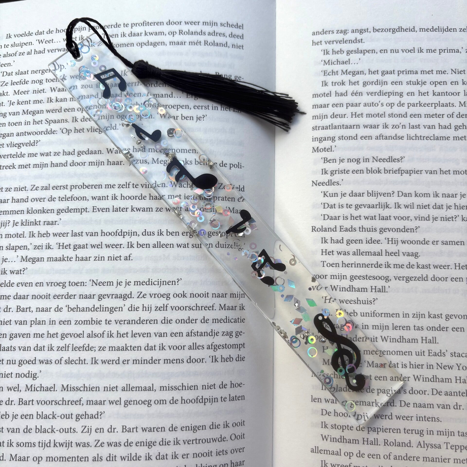 Epoxy - Glitter bomb / muzieknootjes en zilver