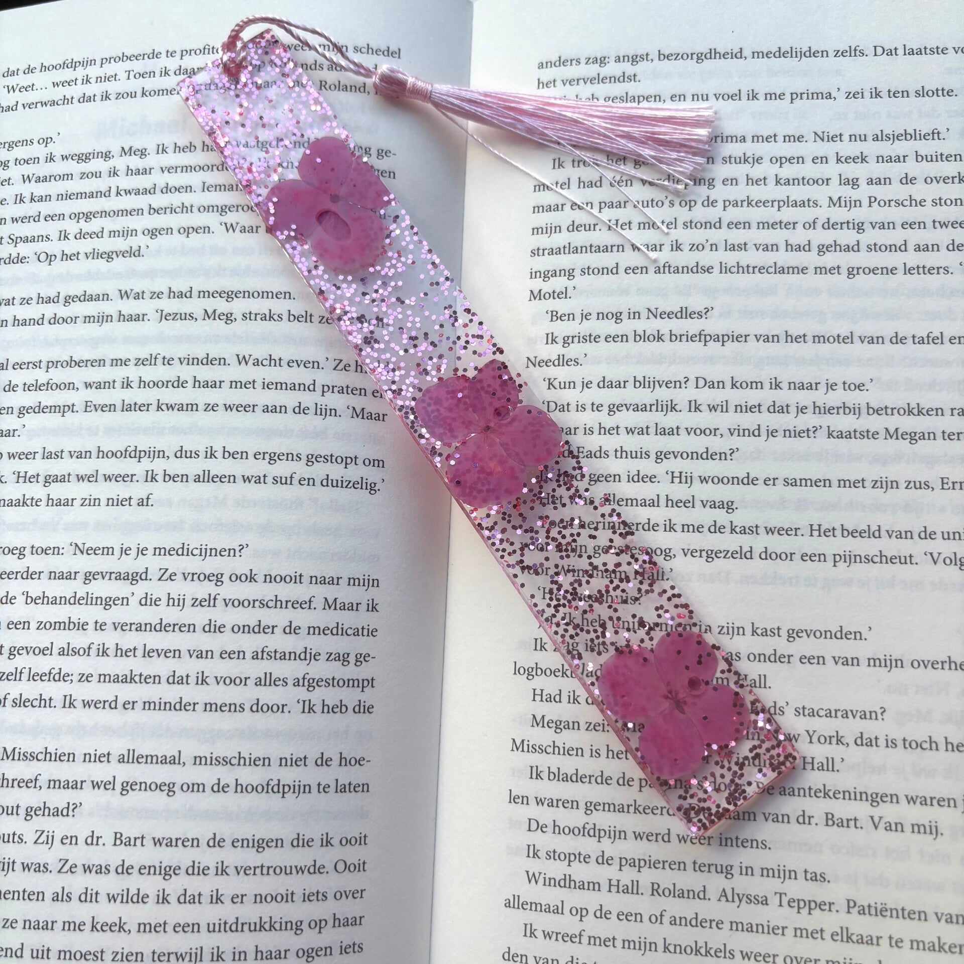 Epoxy - Blossems / roze viooltjes