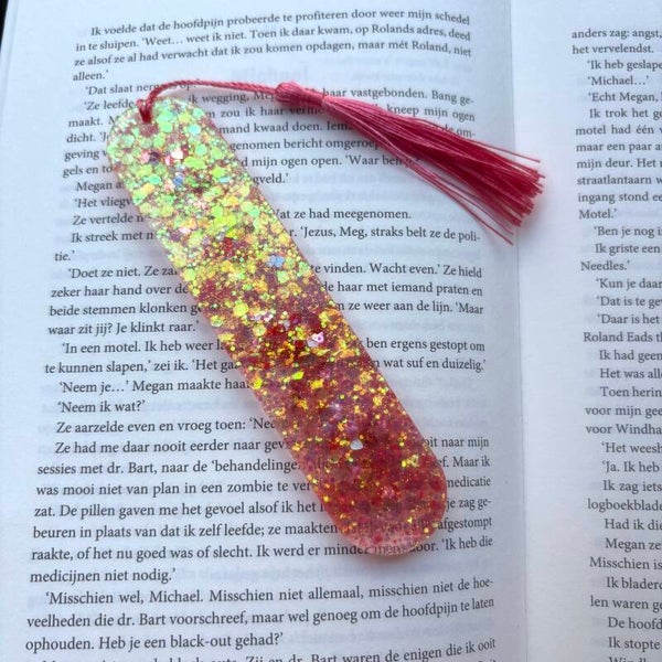 Epoxy - Glitter bomb / oranje glitters