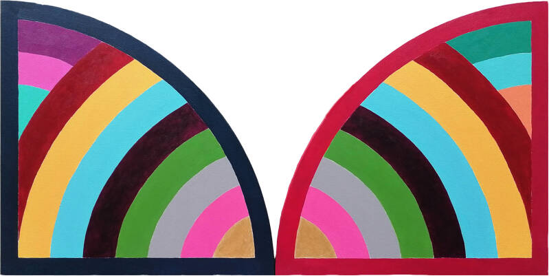 Ailes de papillon : peinture acrylique sur toile