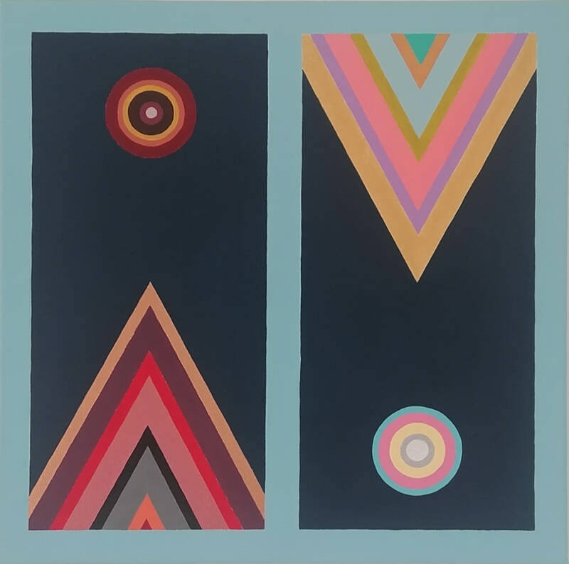 D'ombre et de lumière - Acrylique sur toile format 50 x 50 cm