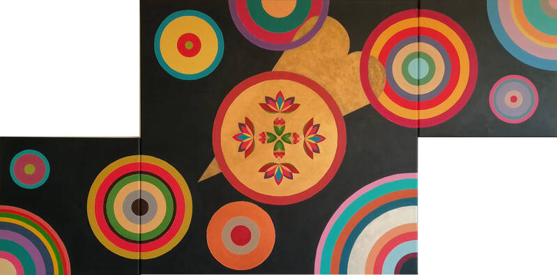 Full of Love série portraits émotionnels Coldplay : peinture acrylique sur toile