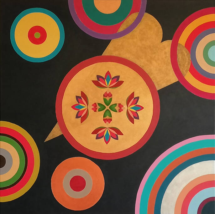 Full of Love : peinture acrylique sur toile - Portrait émotionnel Coldplay