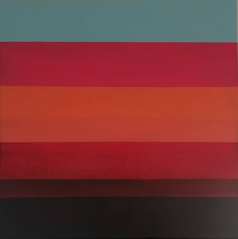 Coucher de Soleil  Format 60 x 60 cm