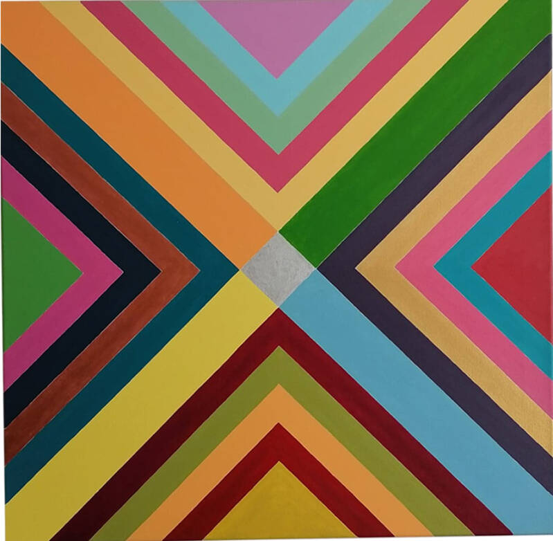 Le Centre : peinture acrylique sur toile