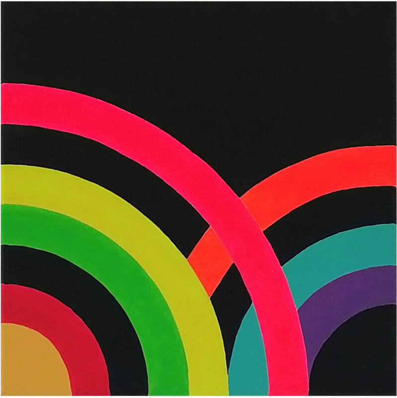 Joie de vivre. Acrylique sur toile format 30 x 30 cm