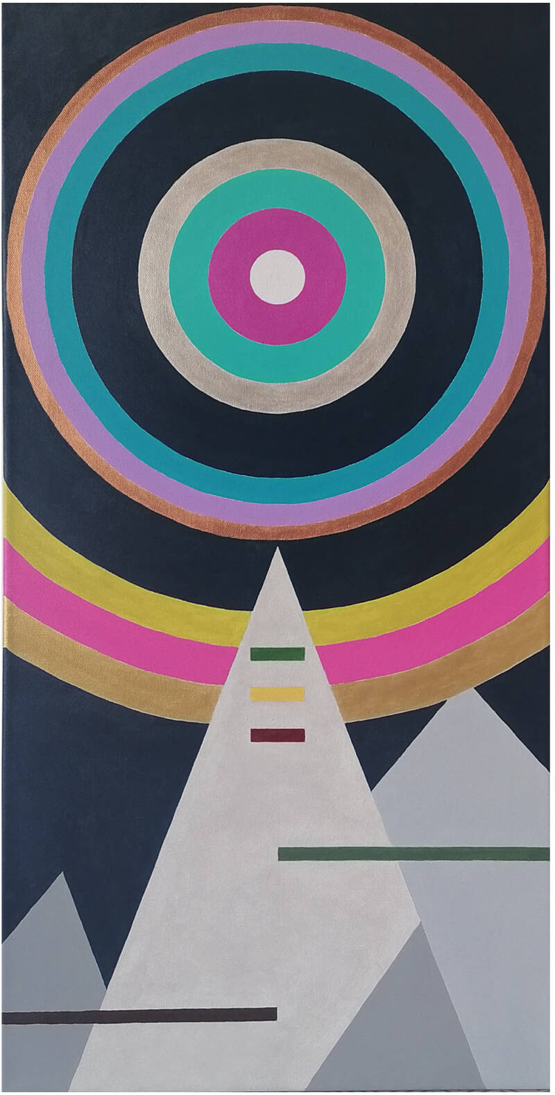 La Montagne : peinture acrylique sur toile