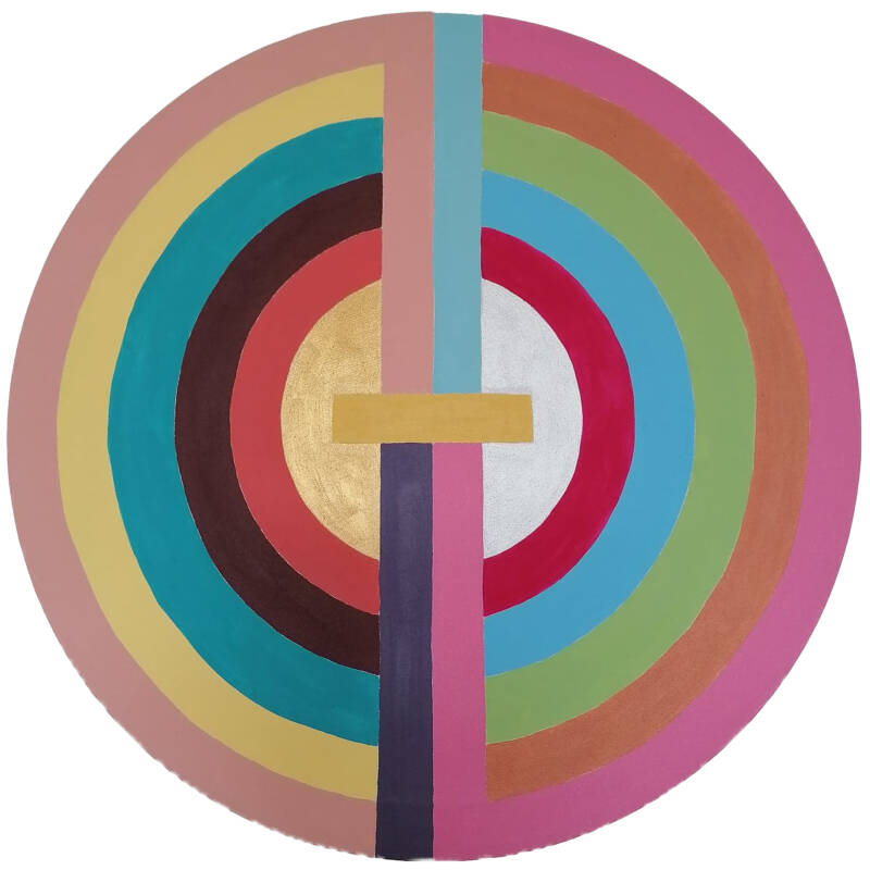 Le Baiser : peinture acrylique sur toile