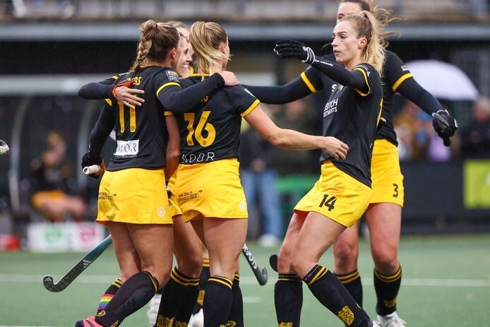 Enkel nummer 1 tot 9 Geel HC Den Bosch thuis shirt