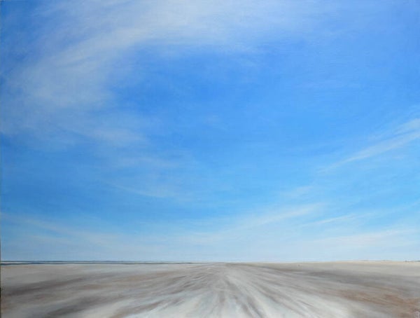 Wind over het strand