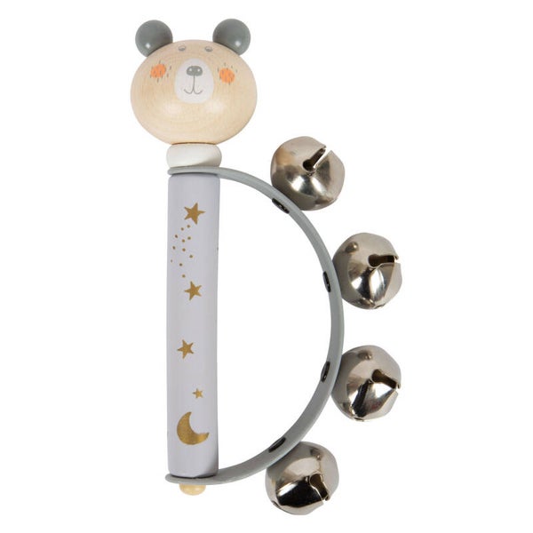 Small Foot - Houten Baby Tamboerijn Beer Pastel