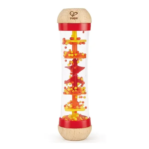 Hape Regenmaker met Kralen Rood