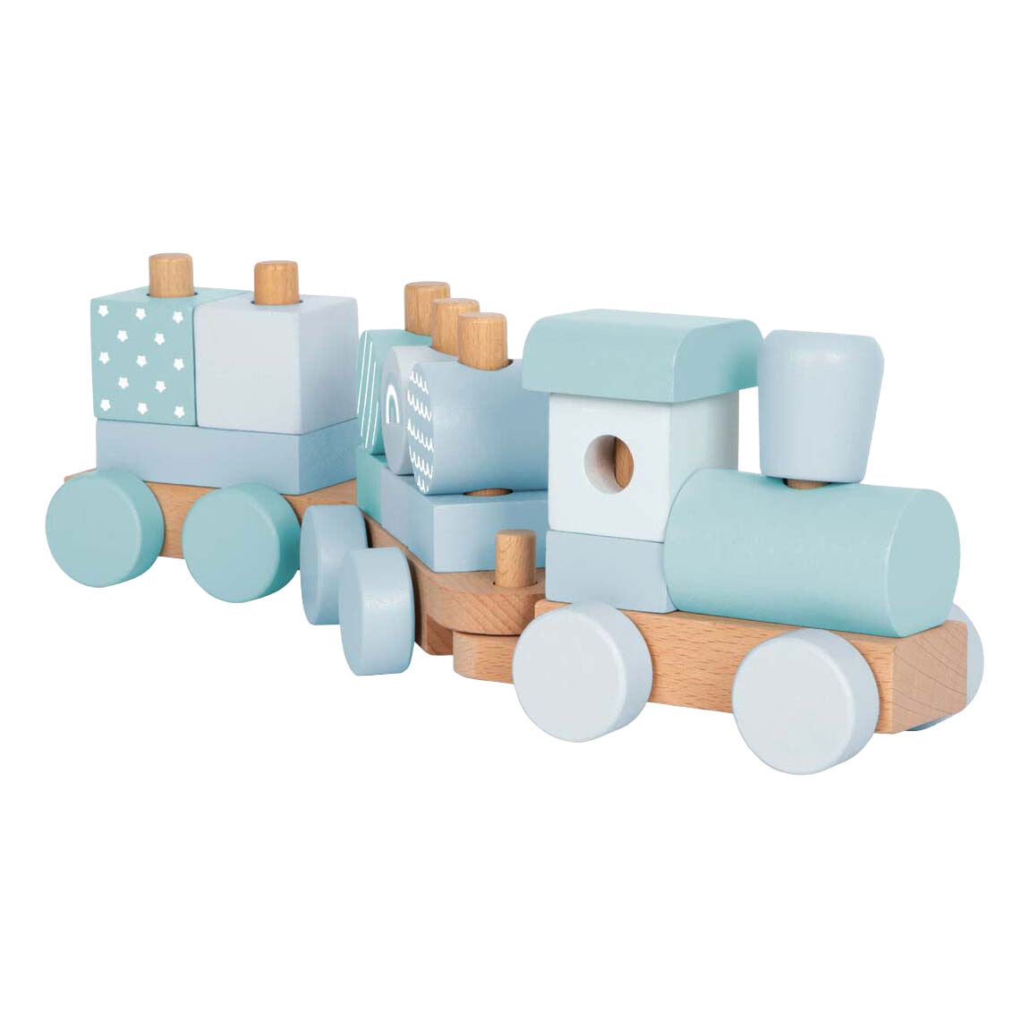 Houten Trein Blauw