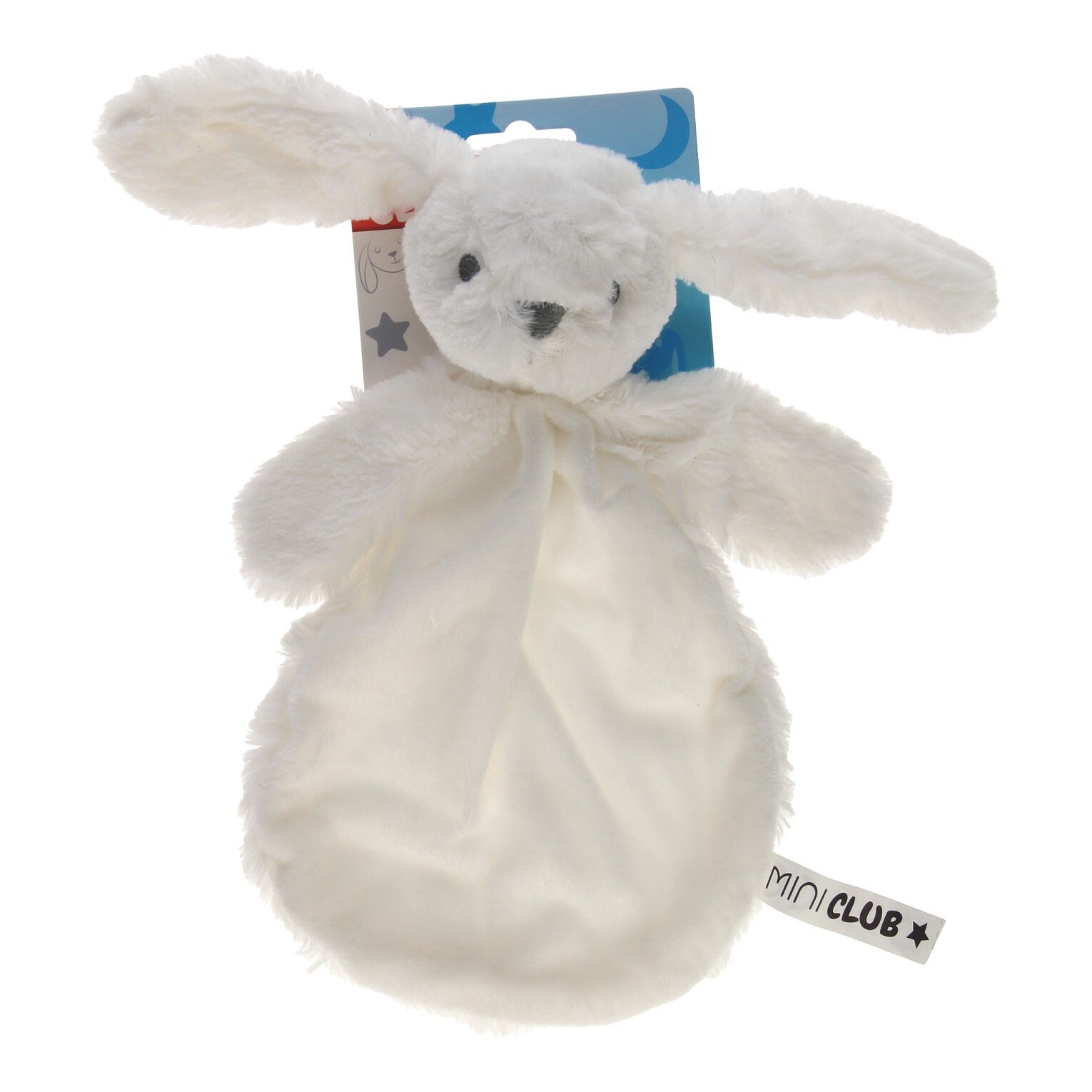 Knuffeldoekje Konijn Pluche, 27cm in Wit
