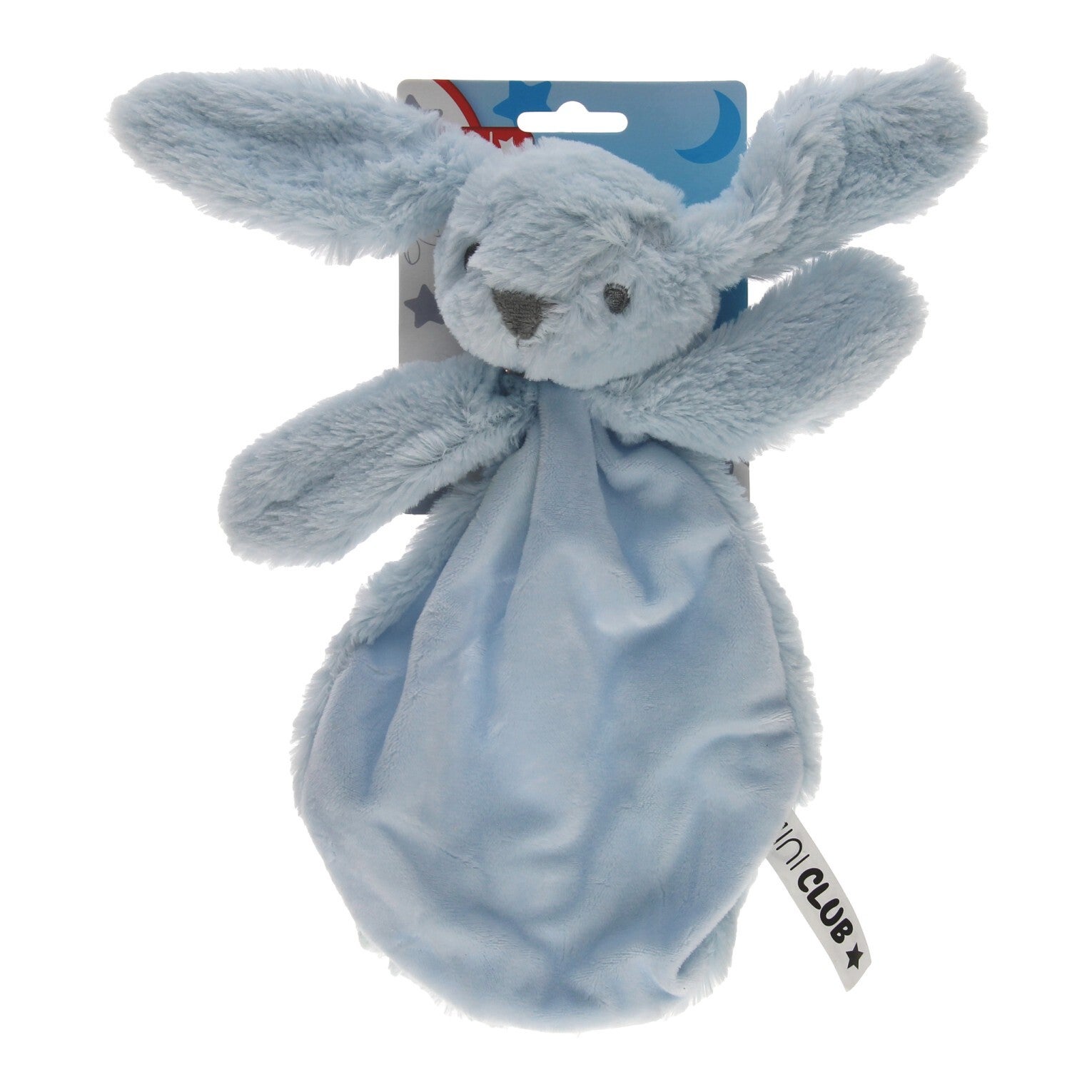 Knuffeldoekje Konijn Pluche Blauw, 27cm