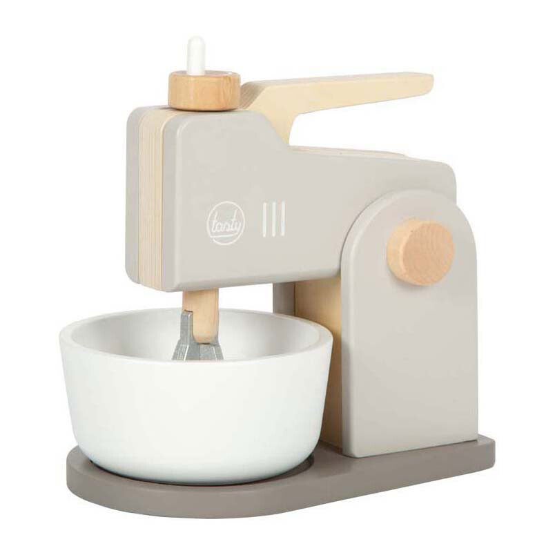 Houten Mixer Speelset Grijs "Tasty"