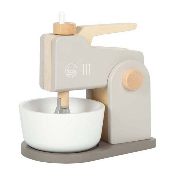 Houten Mixer Speelset Grijs "Tasty"