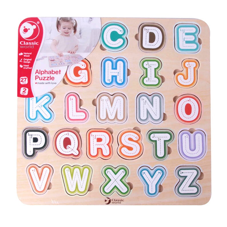 Houten Puzzel Alfabet