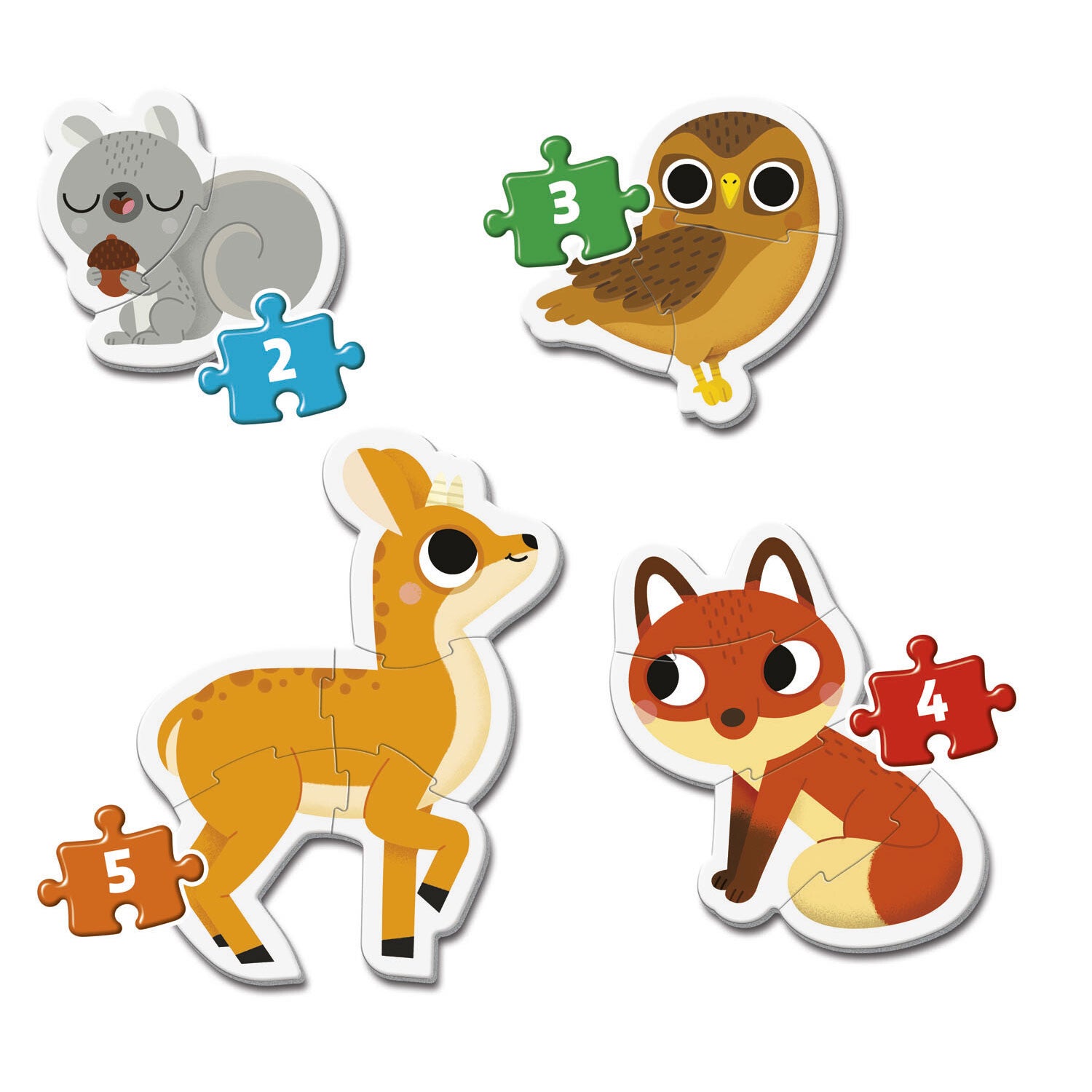 Mijn Eerste Puzzels - Bosdieren