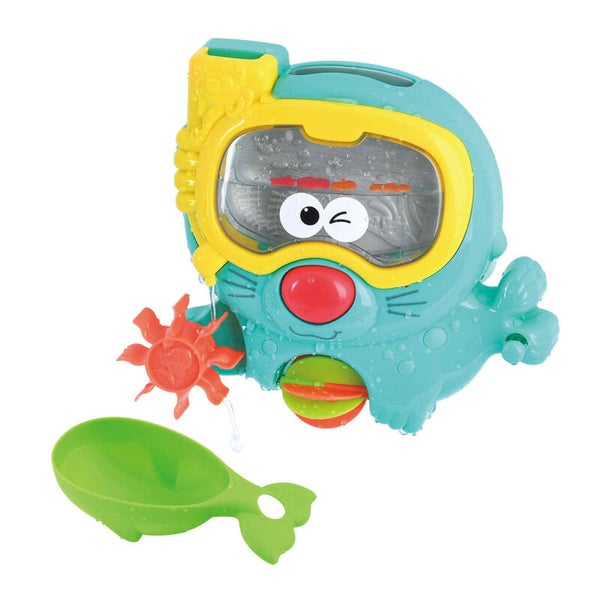 Spattende Zeehond met Duikbril