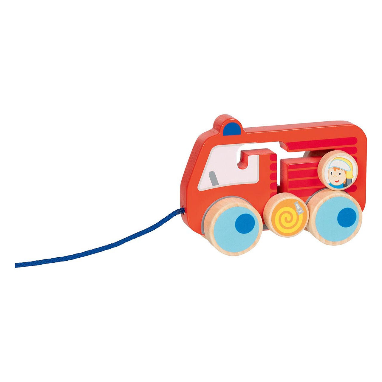 Houten Trekfiguur brandweer 112