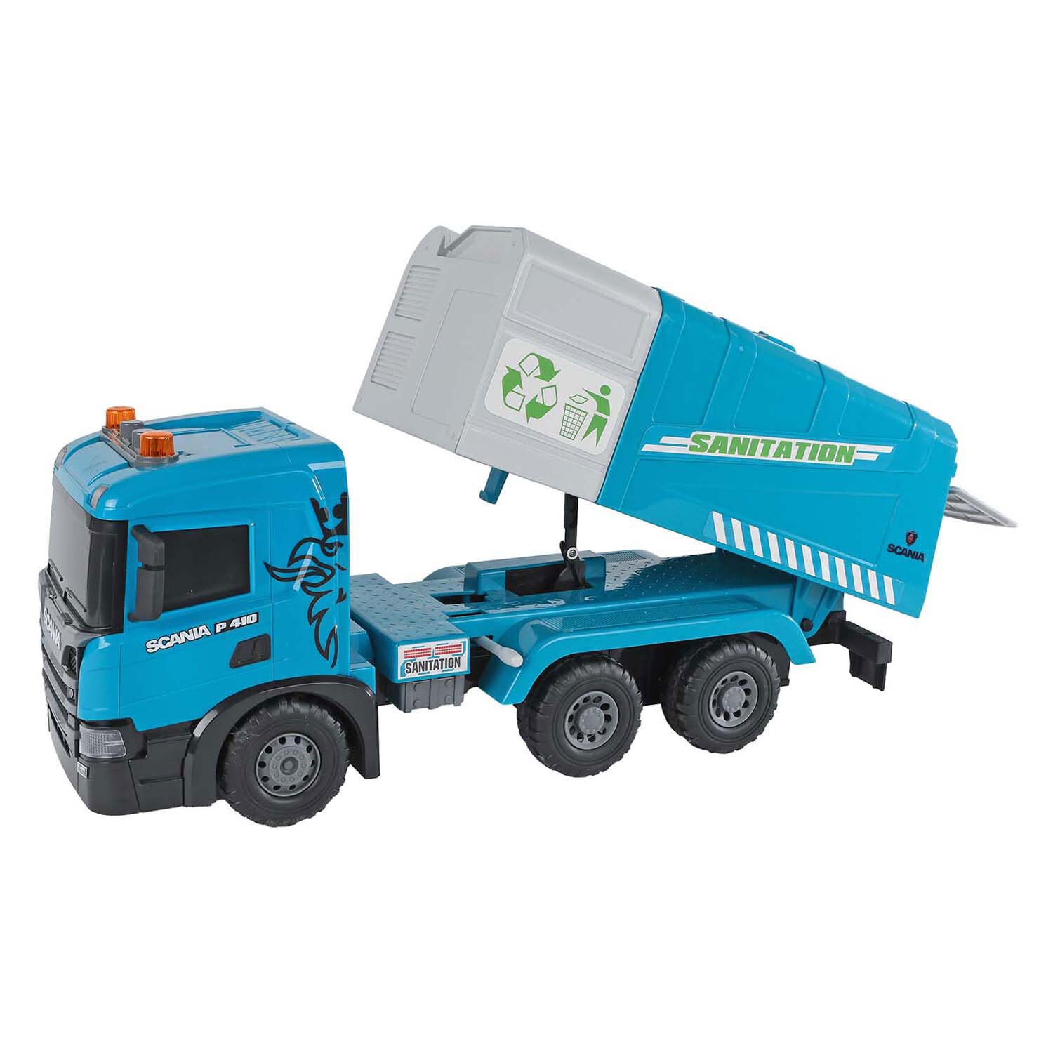 Scania Vrachtwagen Vuilniswagen Frictie met Licht en Geluid