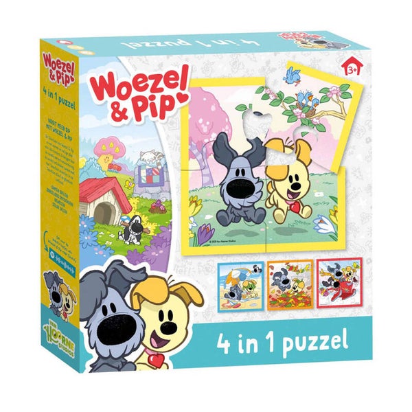 Woezel & Pip puzzel 4 in 1