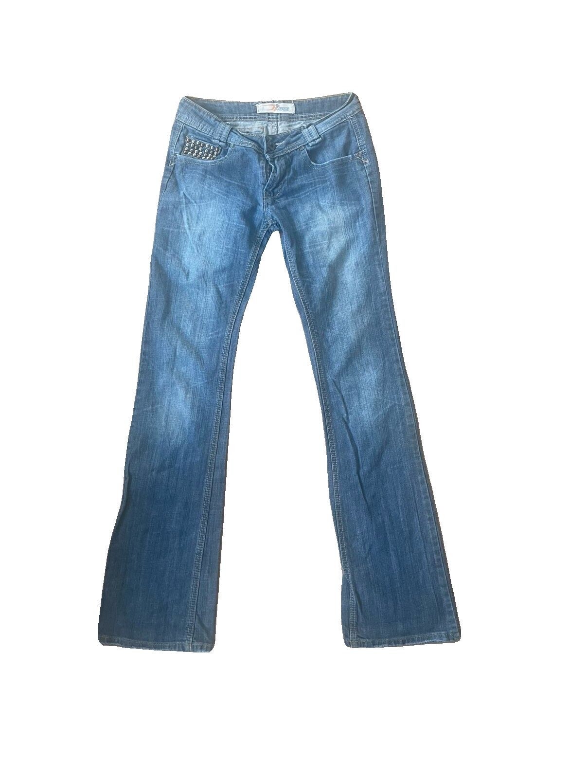 Low waisted bootcut jeans with studs