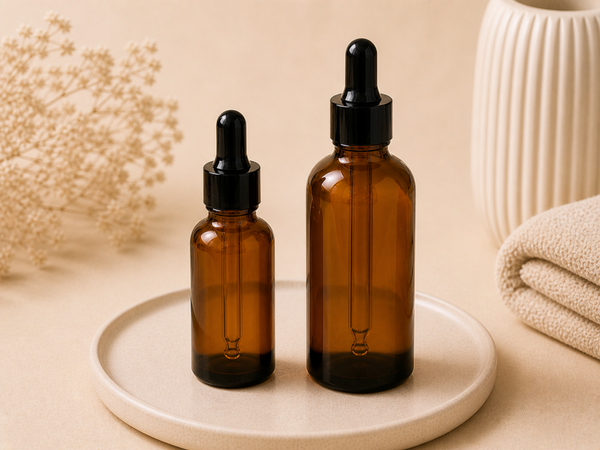 Amber Dropper Bottle Set