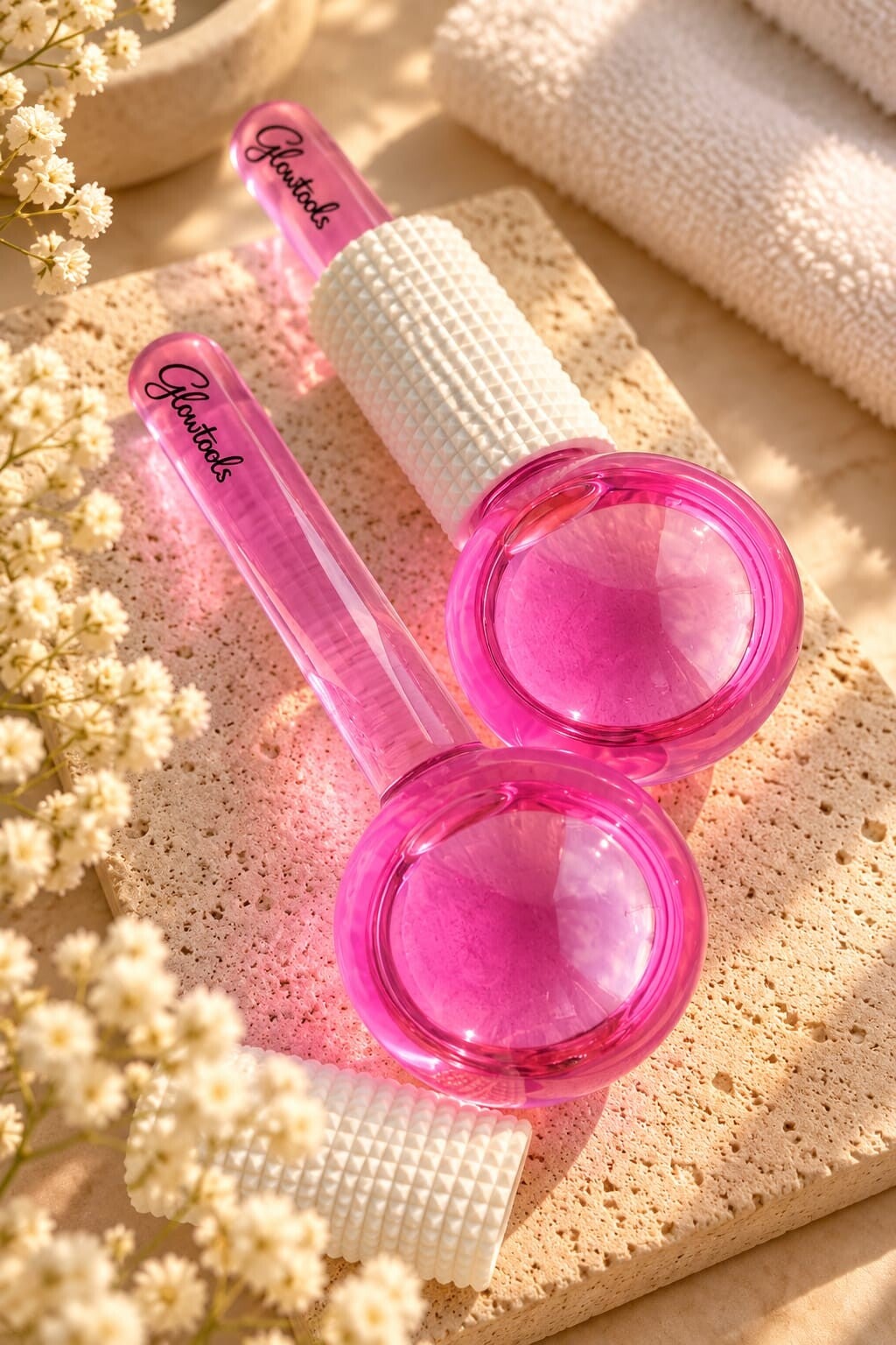 Ice globes voor een verkoelende gezichtsmassage
