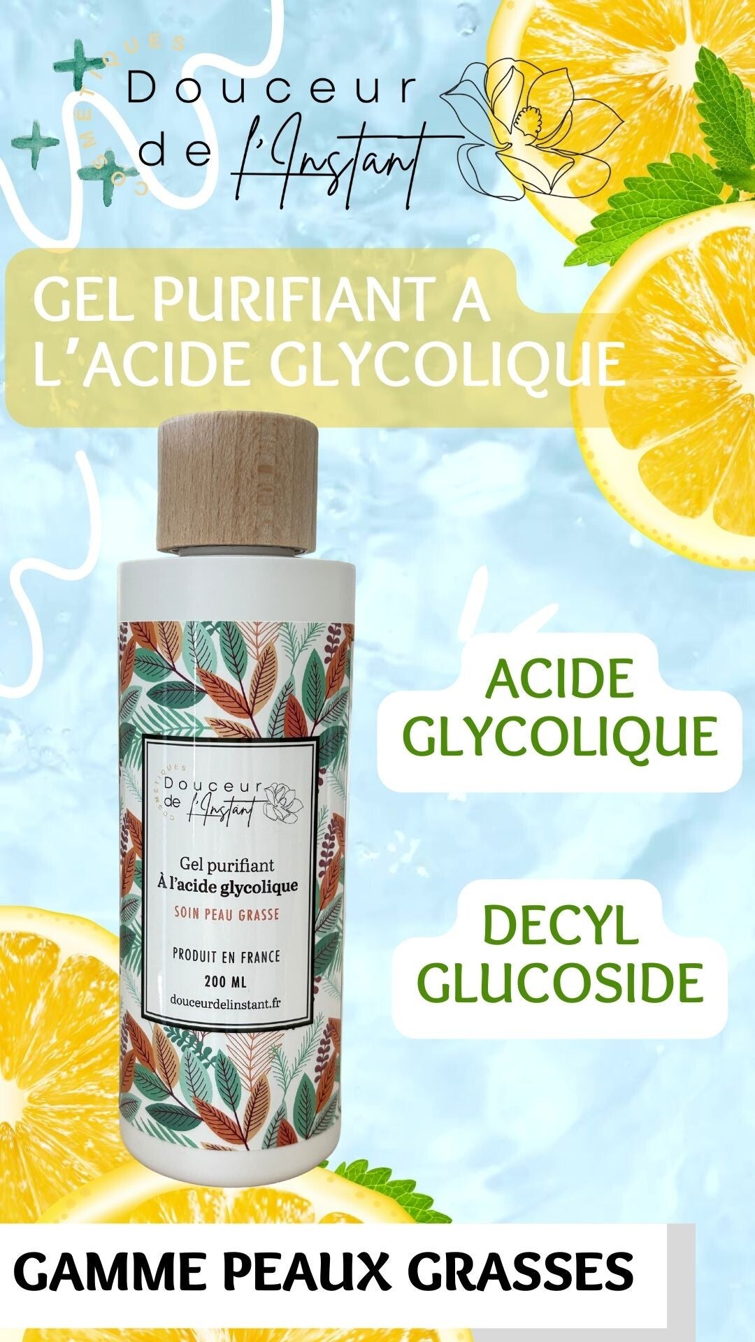 #1 GEL PURIFIANT A L'ACIDE GLYCOLIQUE - PROMO DE RENTREE 22€ au lieu de 26€