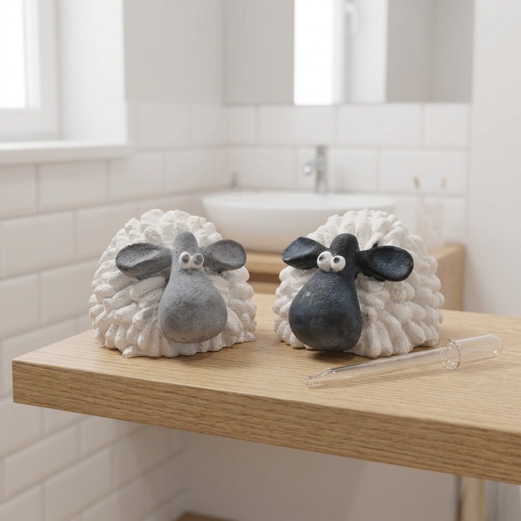 🐑 Handgemaakte Geursteen Schaapje - Netties Geurgeluk