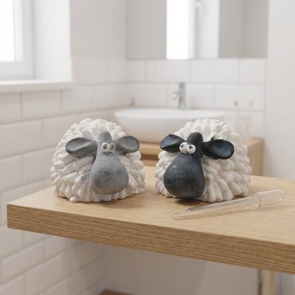 🐑 Handgemaakte Geursteen Schaapje - Netties Geurgeluk