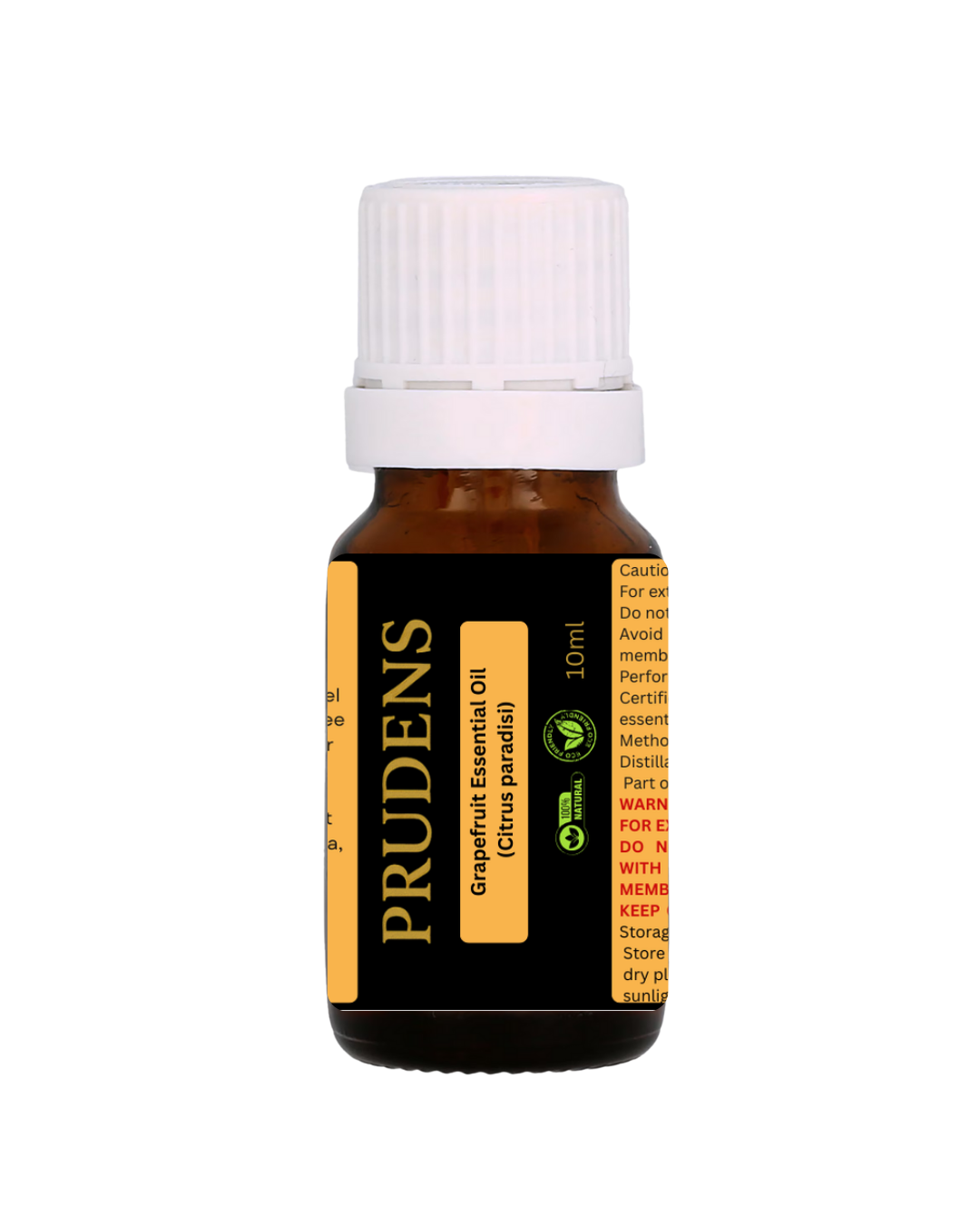 PRUDENS Grapefruit Essential Oil (Citrus paradisi) – 10ml