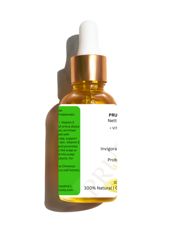 PRUDENSVITA Nettle Macerate Invigorating Oil for Hair and Problematic Skin
