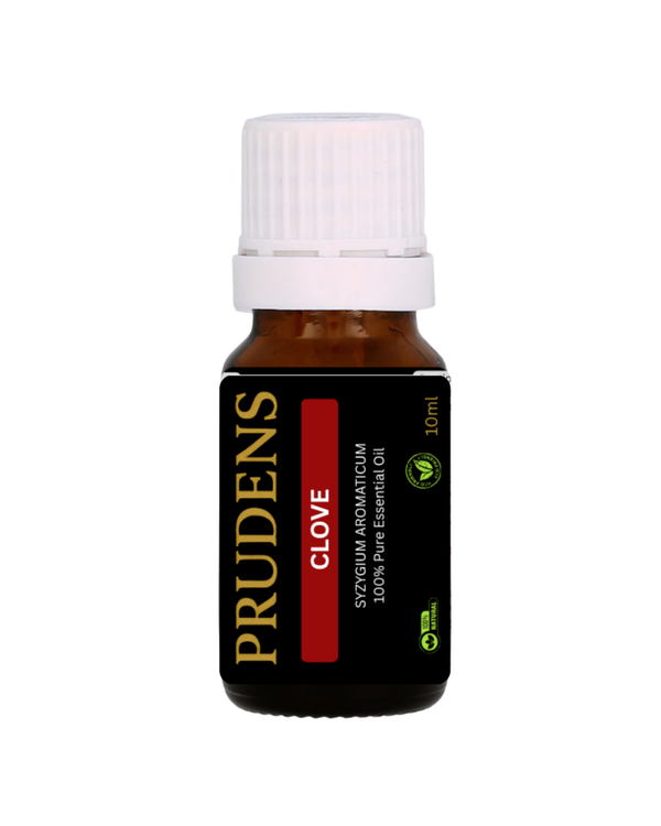 PRUDENS Clove Essential Oil – 100% Pure Syzygium Aromaticum (10ml)