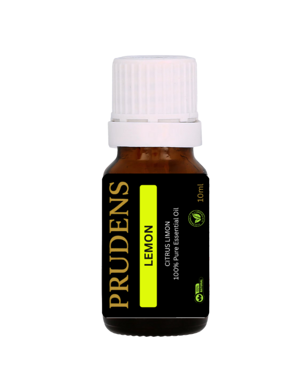 PRUDENS Lemon Essential Oil (Citrus limon) – 10 ml