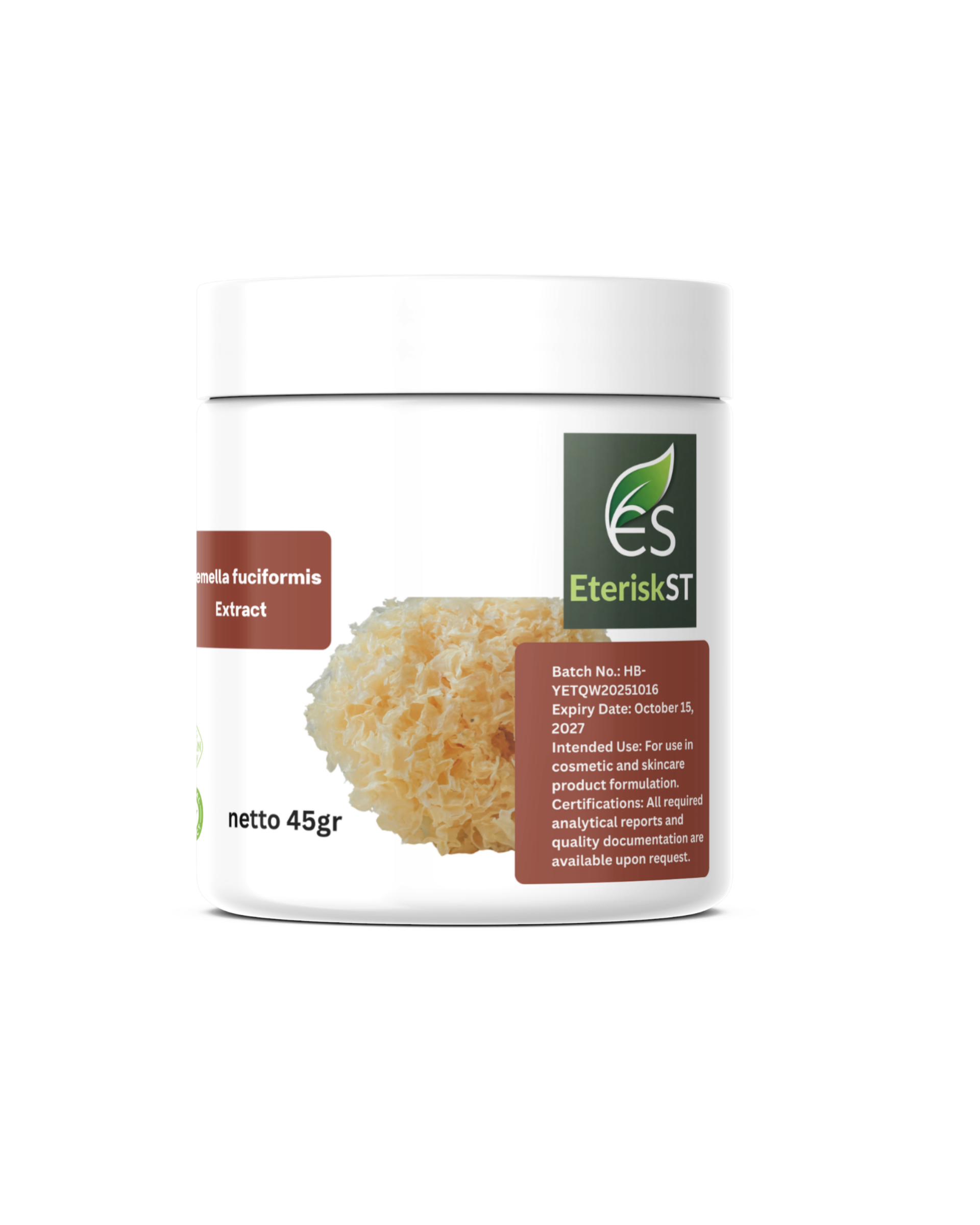 Tremella fuciformis Extract 45gr